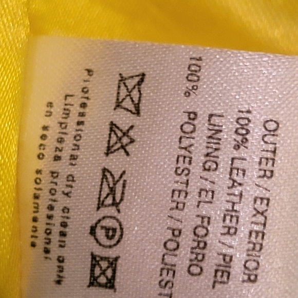 Josephine Vibrant Yellow Genuine Leather Jacket - Picture 10 of 11